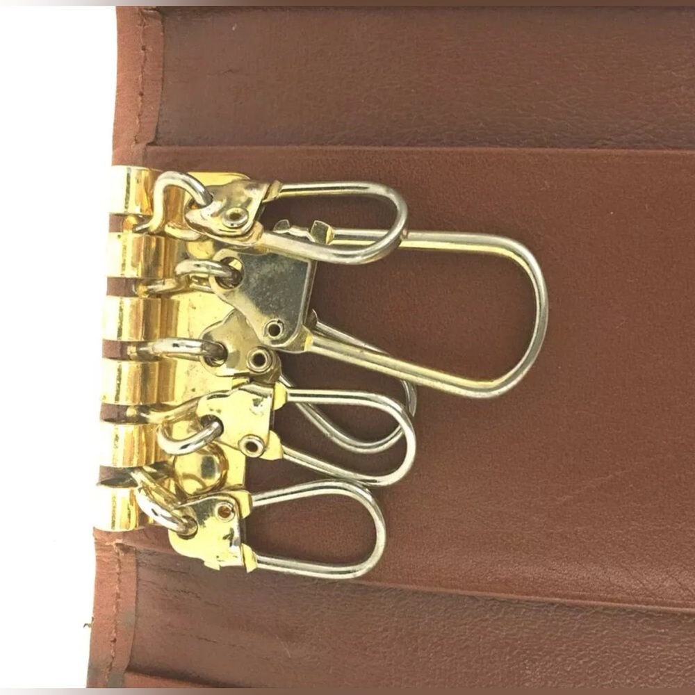 Burberrys Check Canvas 5 Ring Key Case/2AB0583 - Picture 3 of 5
